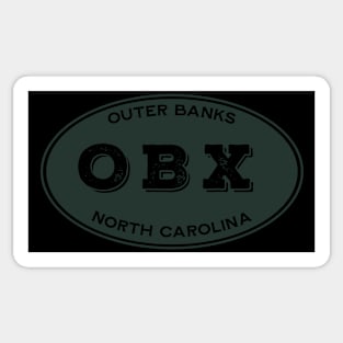 OBX Oval in Faded Aqua Sticker